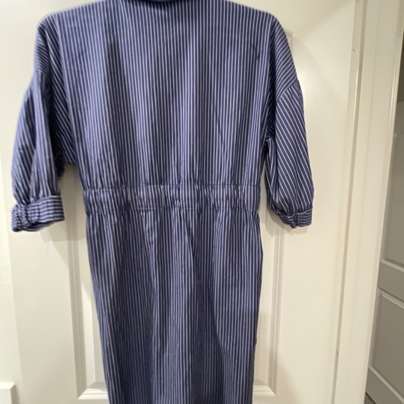 Zara Dresses Zara Blue And White Shirt Dress Poshmark